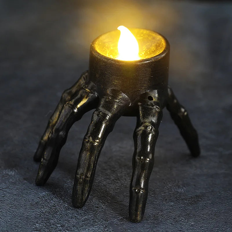 Flameless Skeleton Hand Tea Light