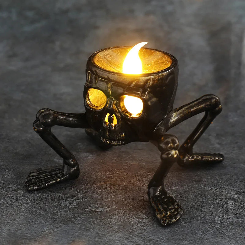 Flameless Skeleton Hand Tea Light