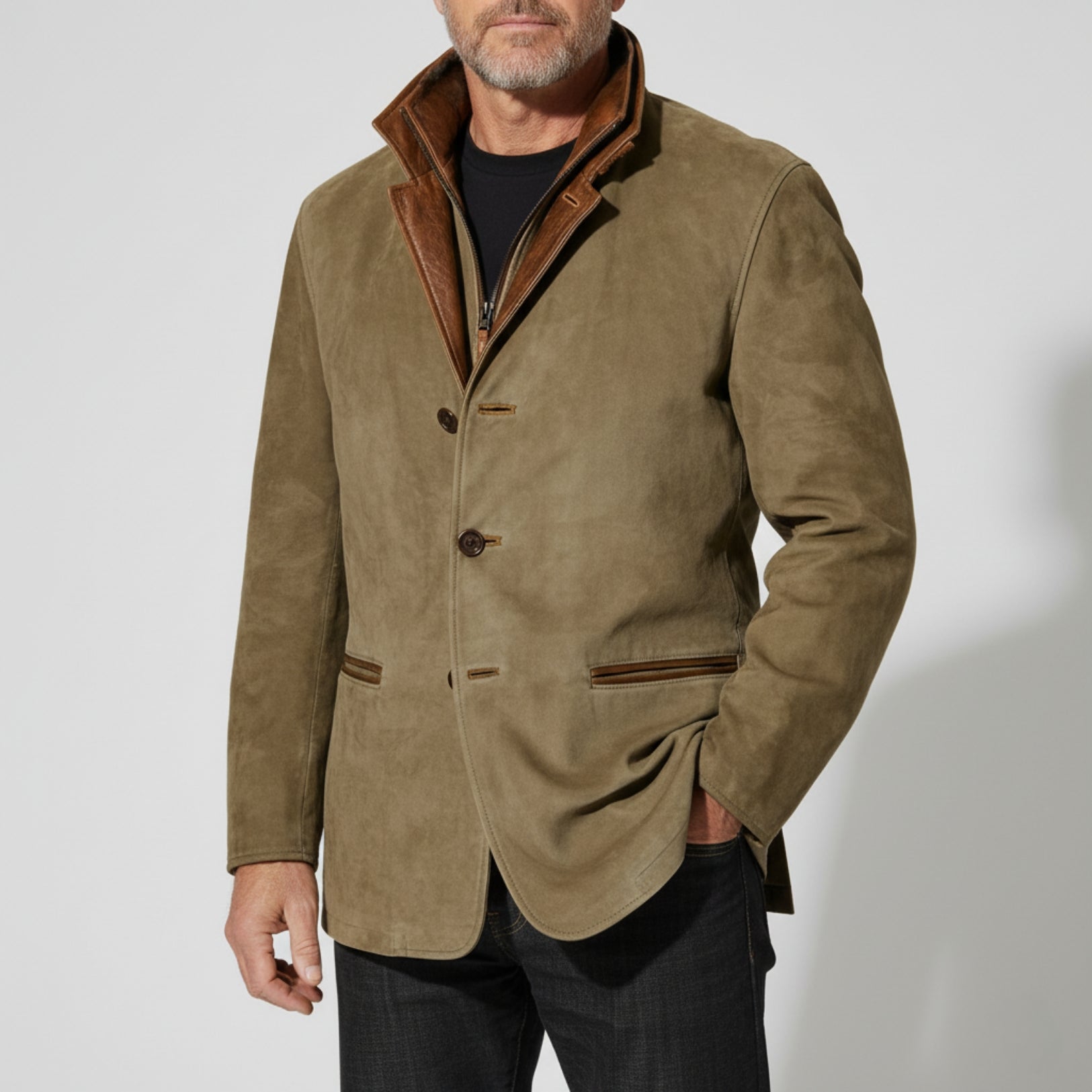 Hawthorne Suede Field Jacket