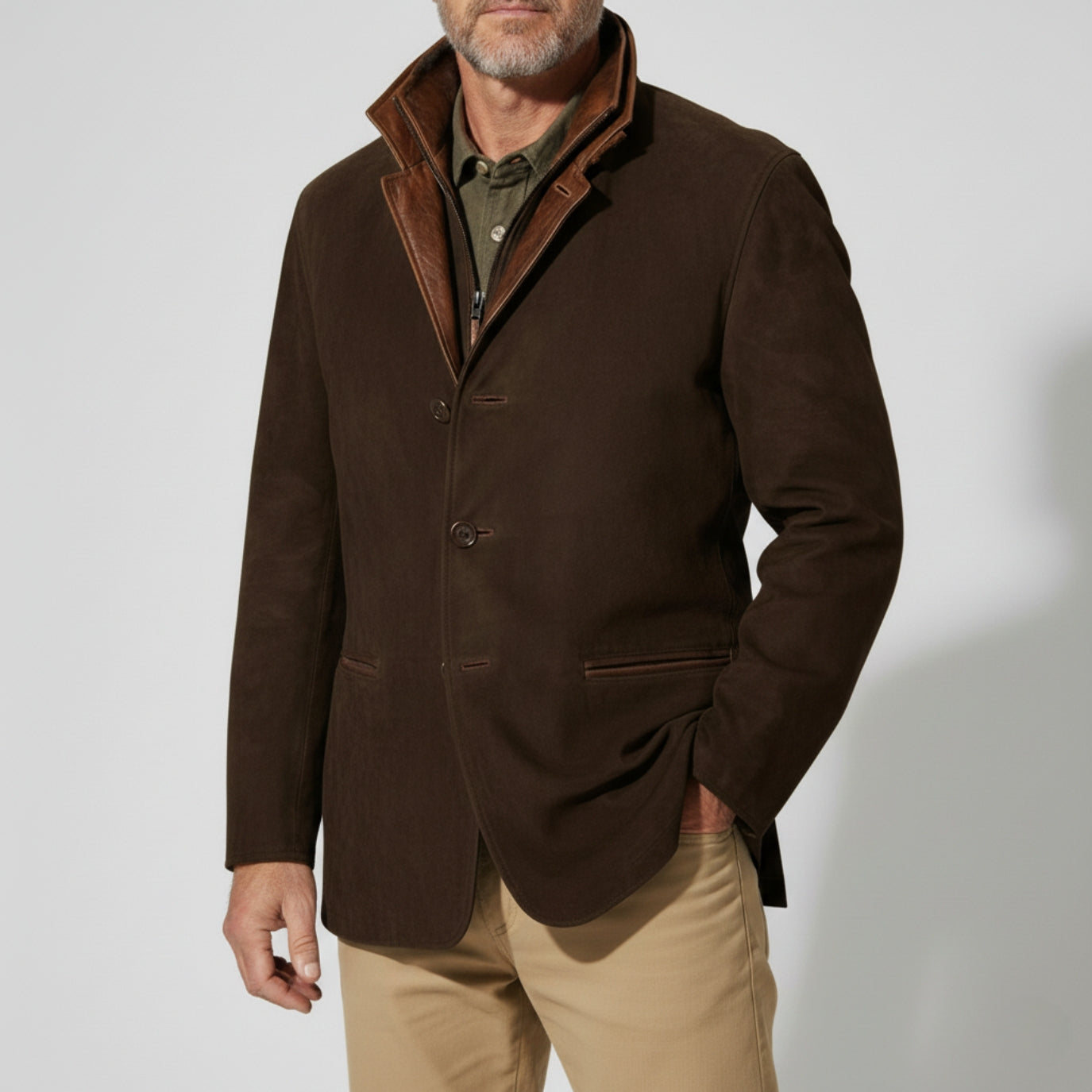 Hawthorne Suede Field Jacket