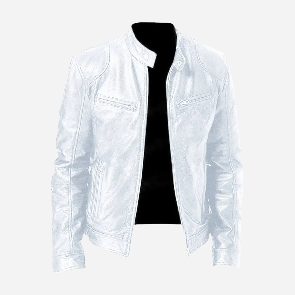 Classic Faux Leather Moto Jacket