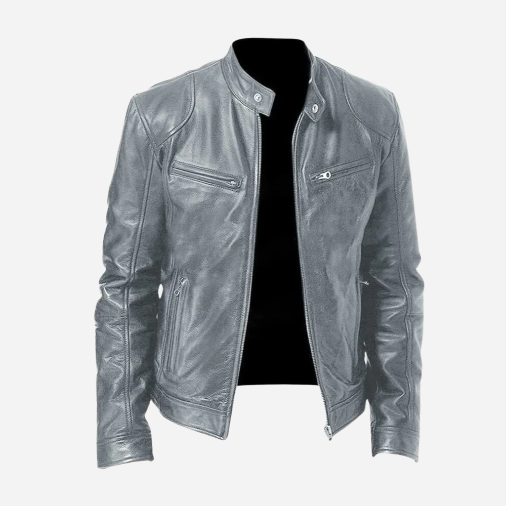 Classic Faux Leather Moto Jacket