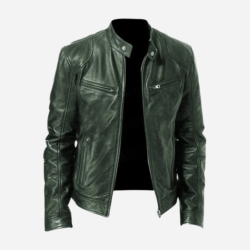 Classic Faux Leather Moto Jacket