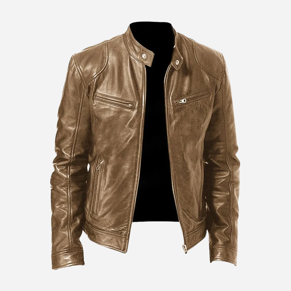 Classic Faux Leather Moto Jacket