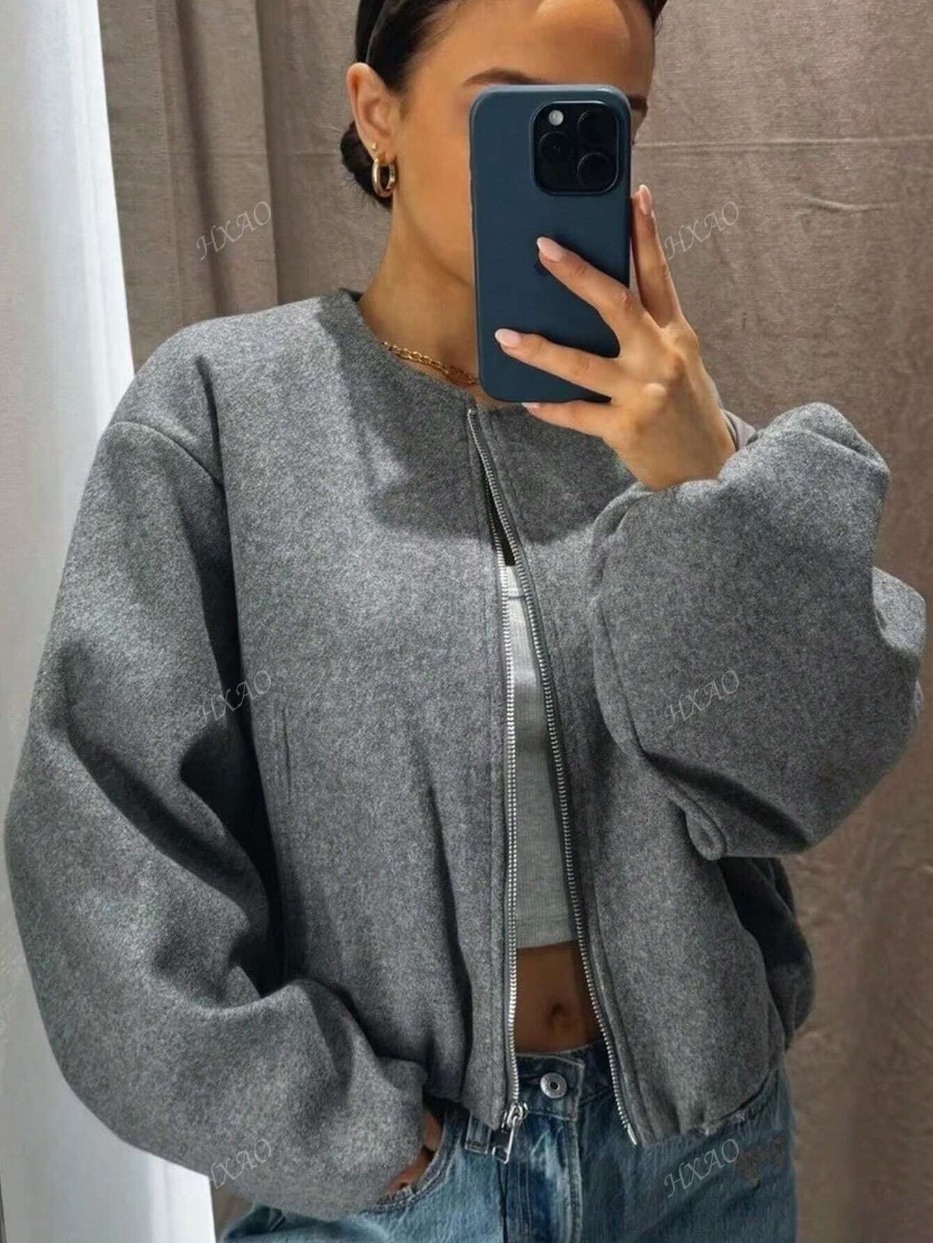 Elara Velvet Bomber Jacket