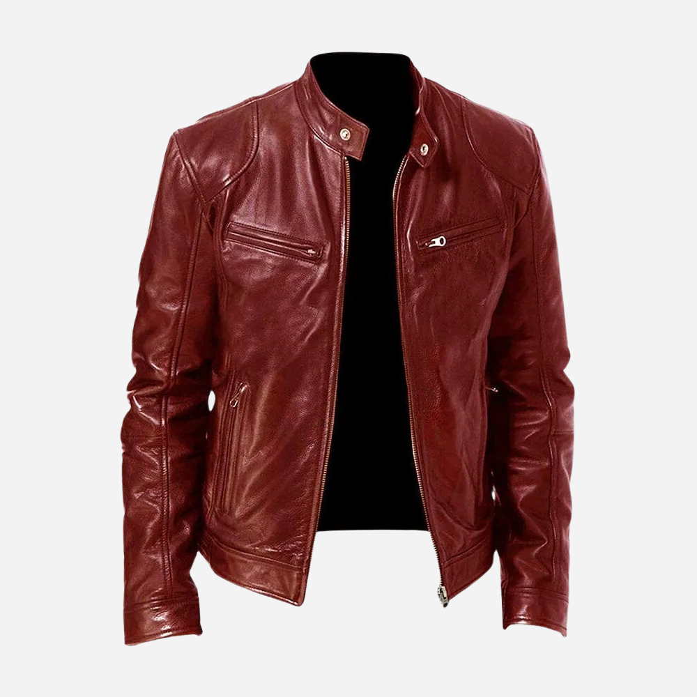 Classic Faux Leather Moto Jacket