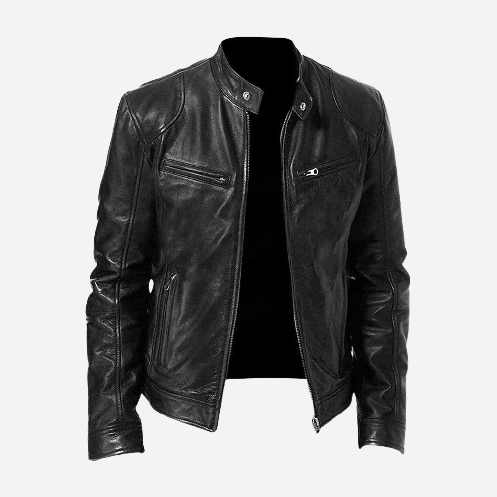 Classic Faux Leather Moto Jacket
