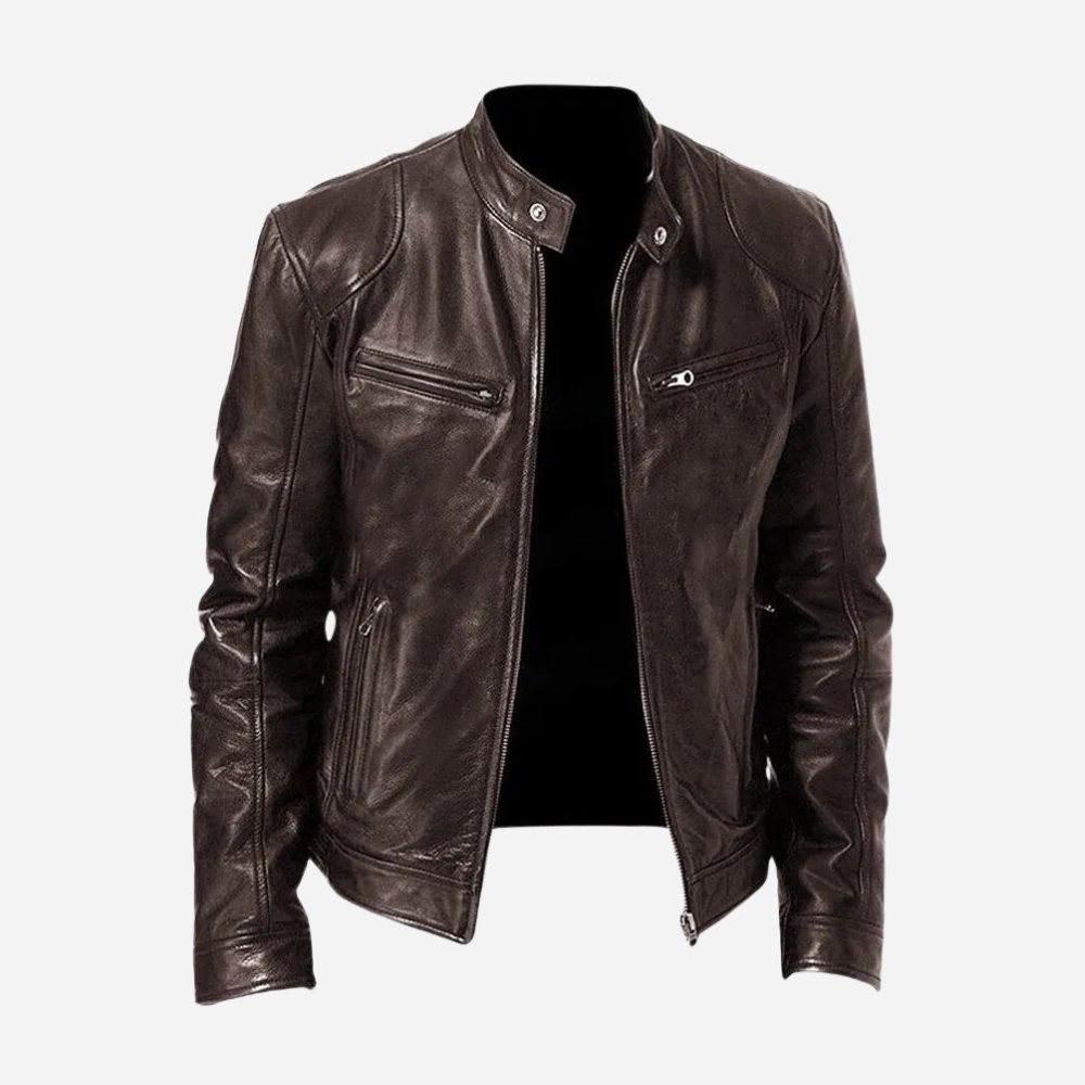 Classic Faux Leather Moto Jacket