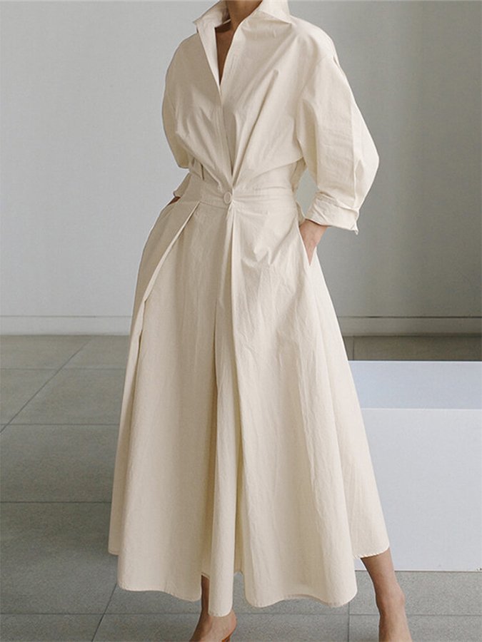 Elara Pleated Maxi Dress