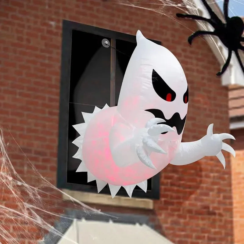 4.6ft Inflatable Ghost Decoration with LED Light