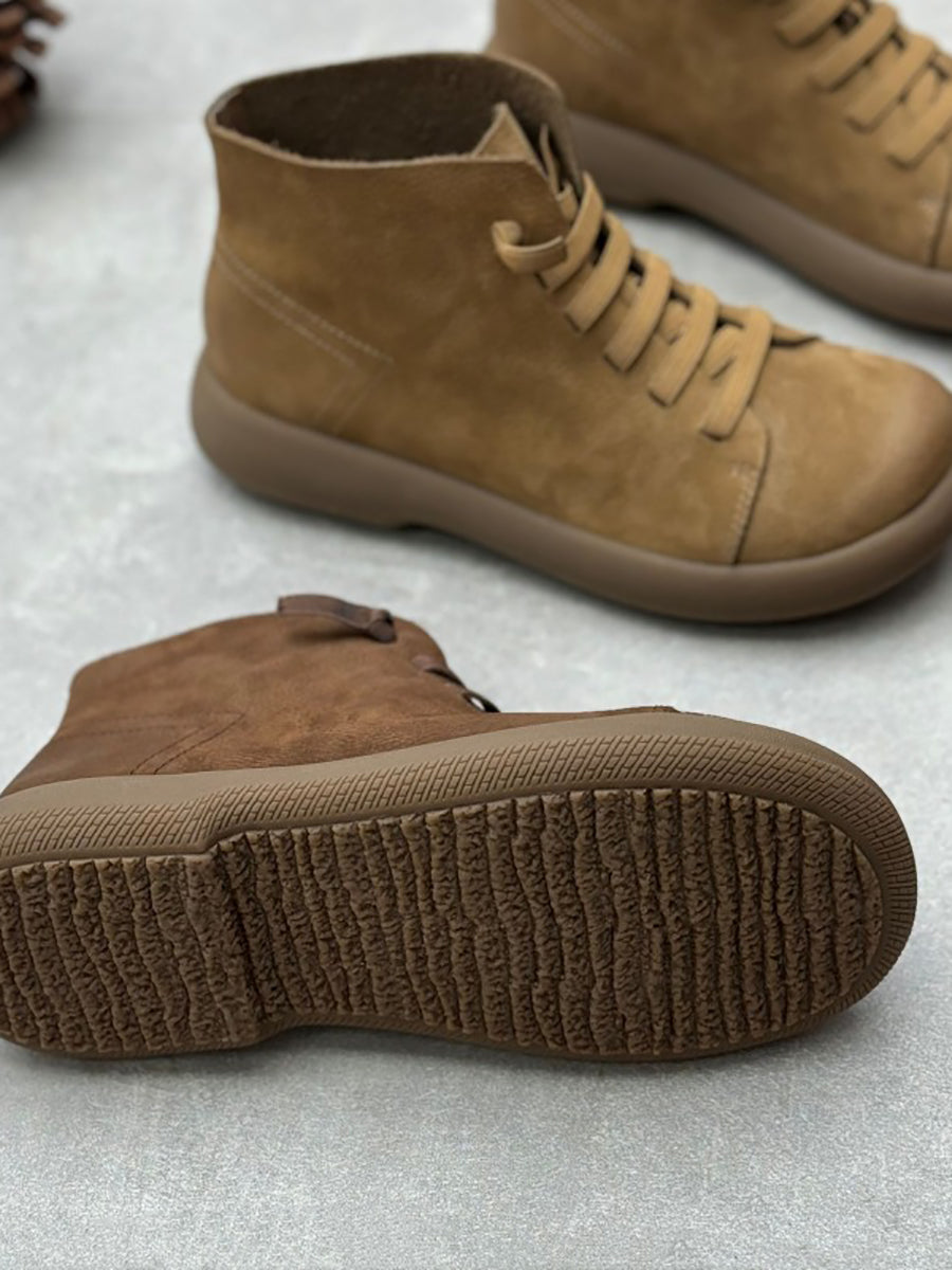Siena Leather Fleece-Lined Boots