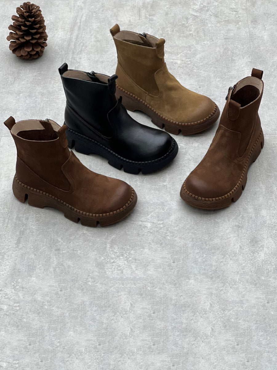 Palermo Leather Platform Boots
