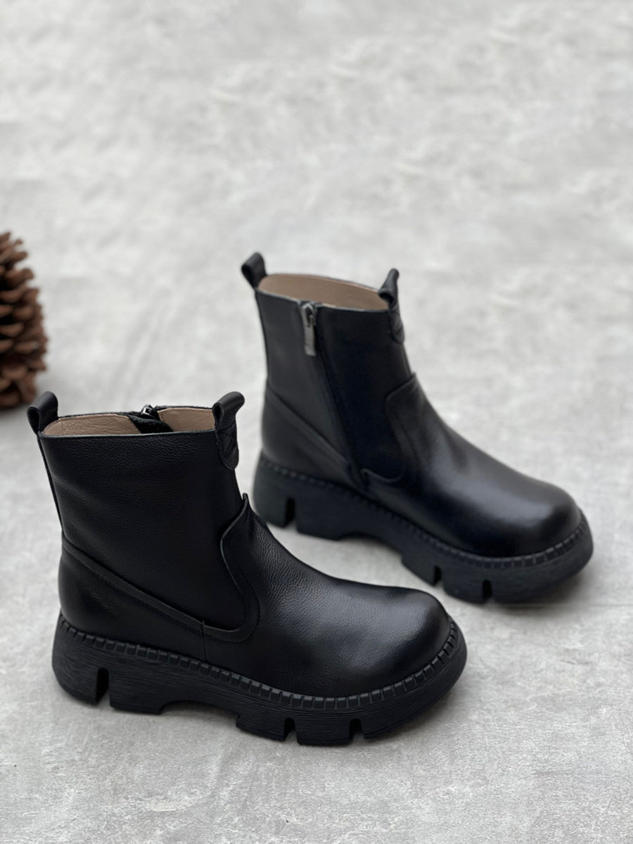 Palermo Leather Platform Boots
