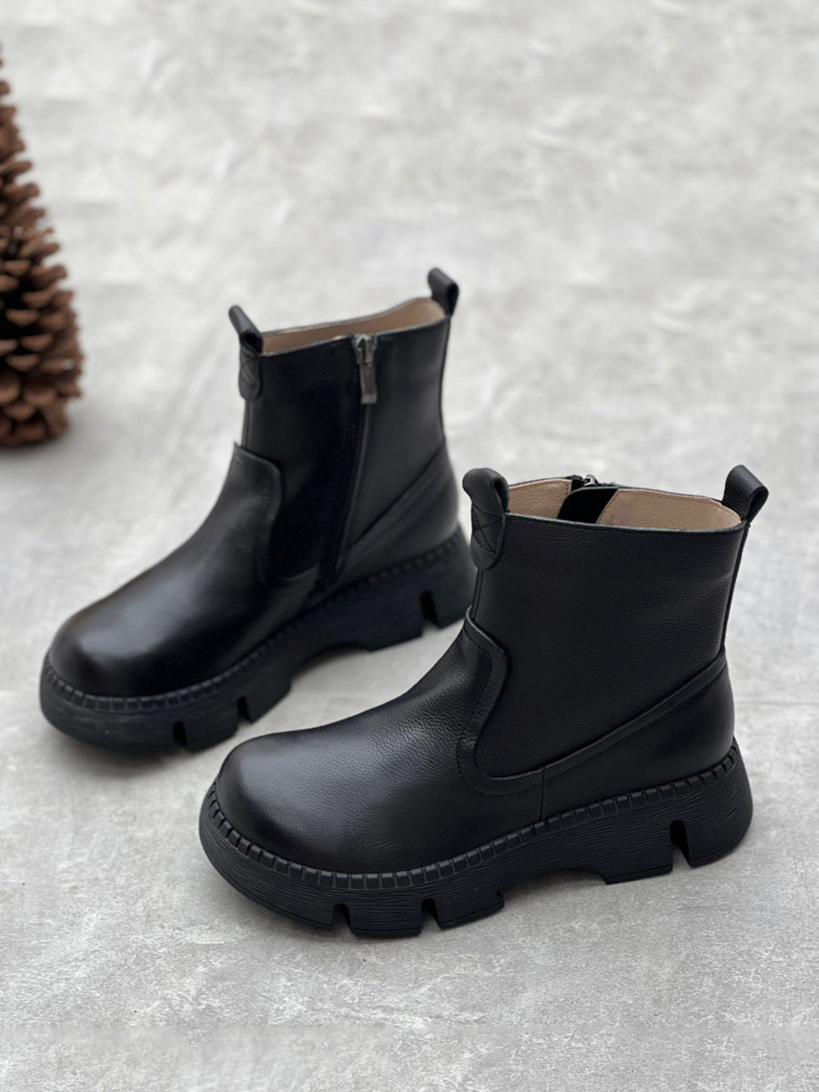Palermo Leather Platform Boots