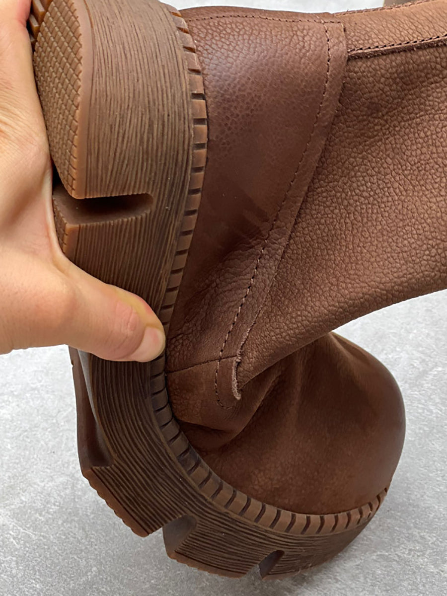 Palermo Leather Platform Boots