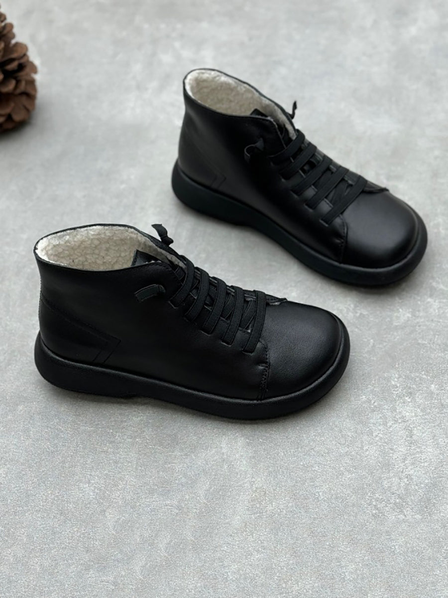 Siena Leather Fleece-Lined Boots