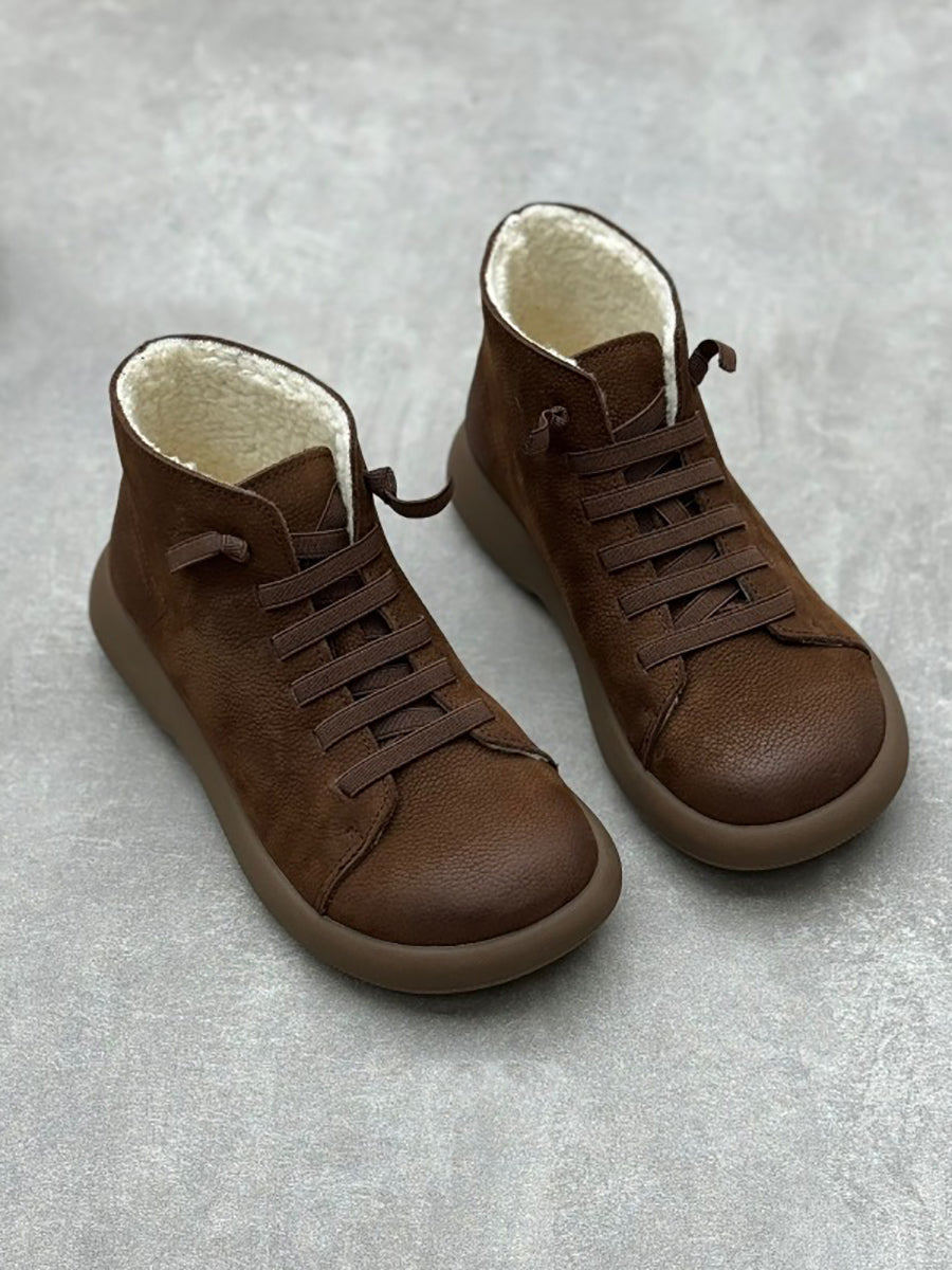 Siena Leather Fleece-Lined Boots