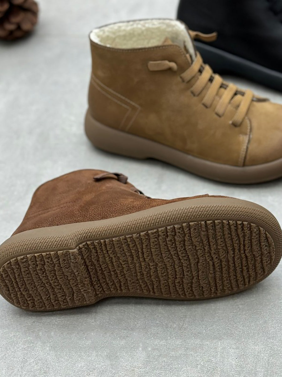 Siena Leather Fleece-Lined Boots