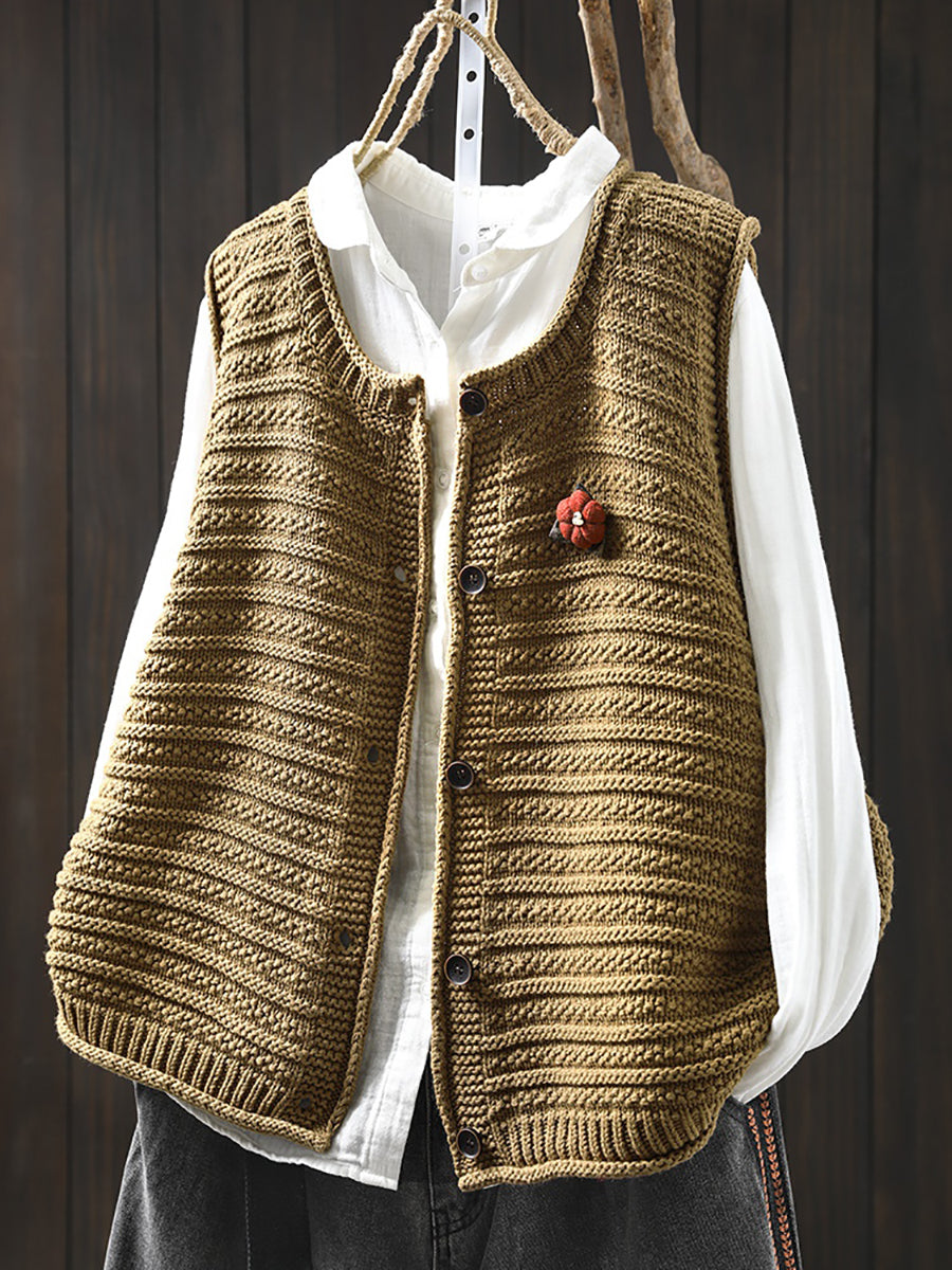 Avignon Knit Cardigan Vest