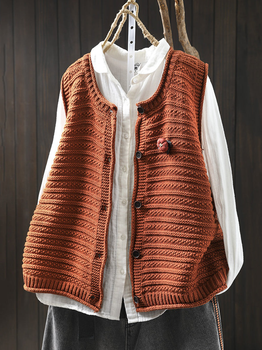 Avignon Knit Cardigan Vest