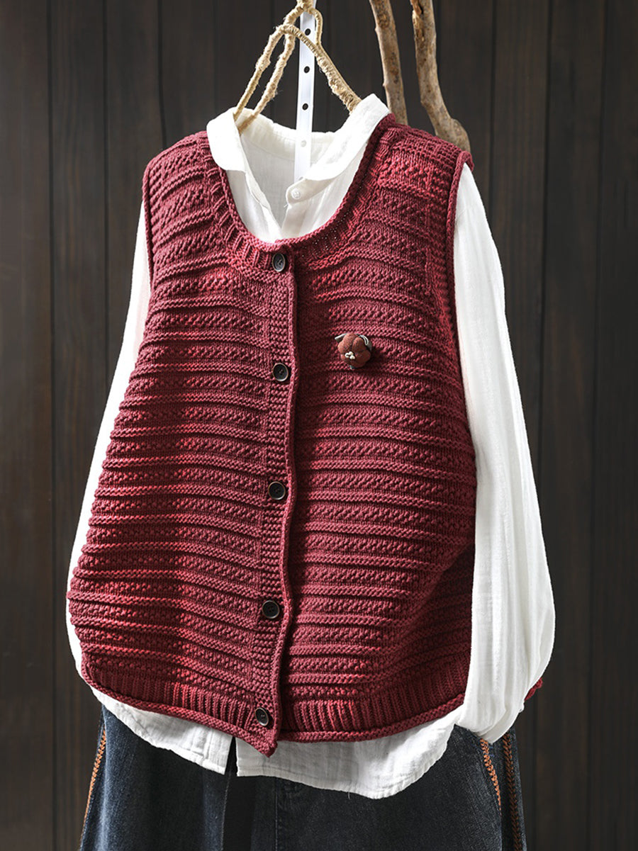 Avignon Knit Cardigan Vest