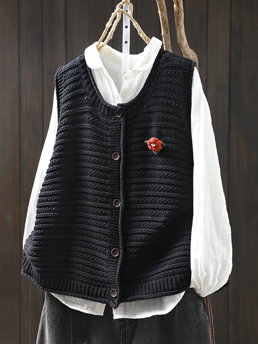 Avignon Knit Cardigan Vest