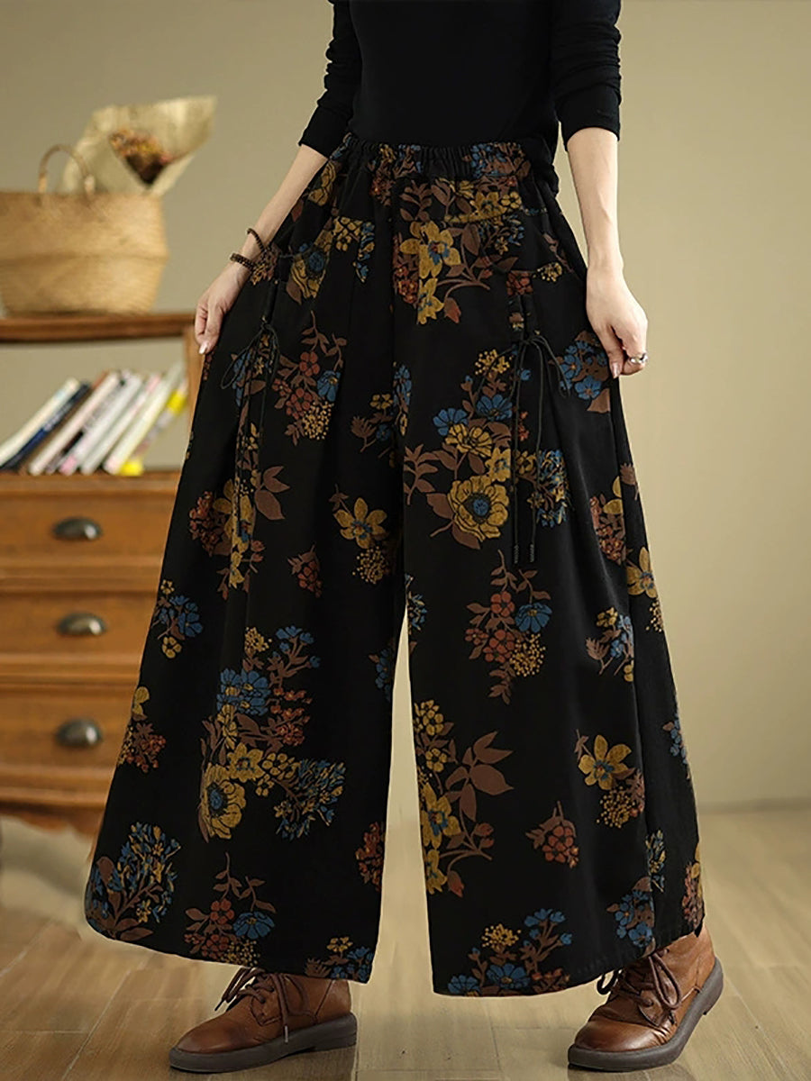 Granada Floral Wide-Leg Pants