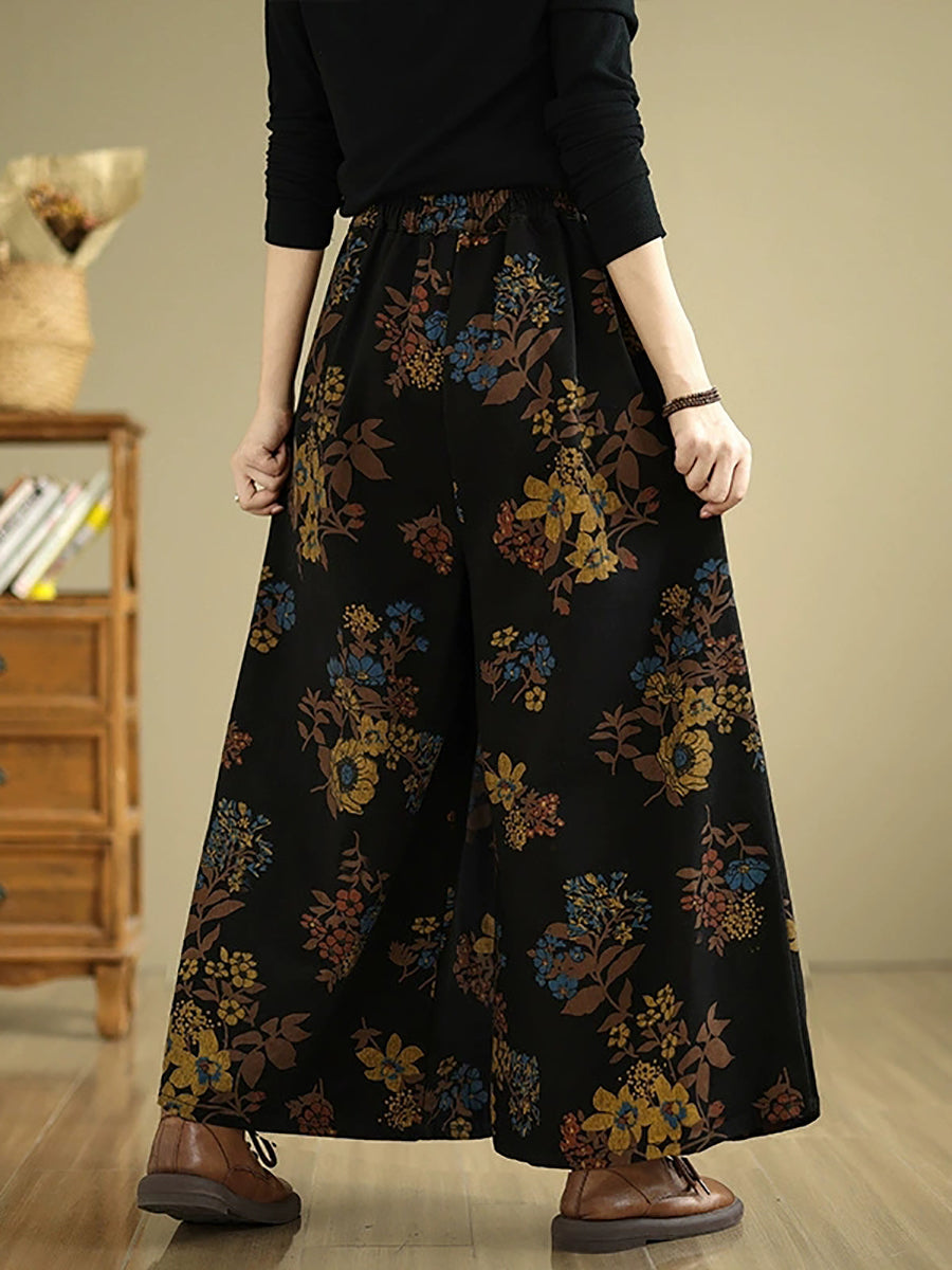 Granada Floral Wide-Leg Pants