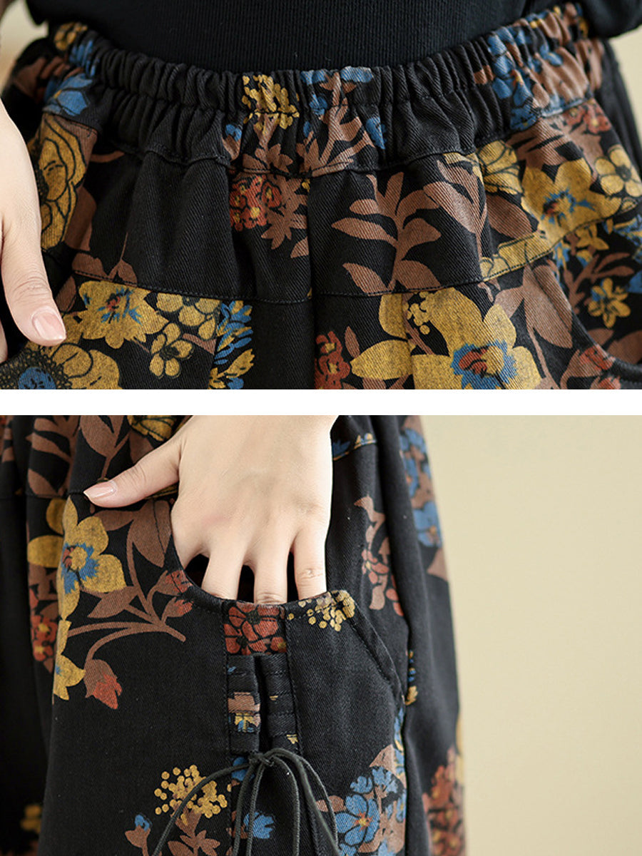 Granada Floral Wide-Leg Pants