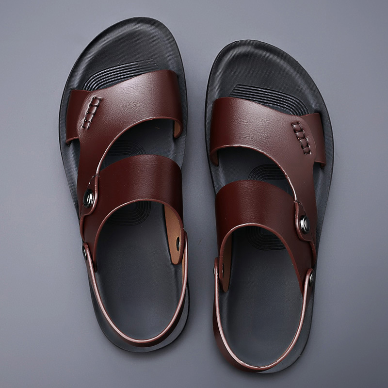 Marwick Leather Slide Sandals