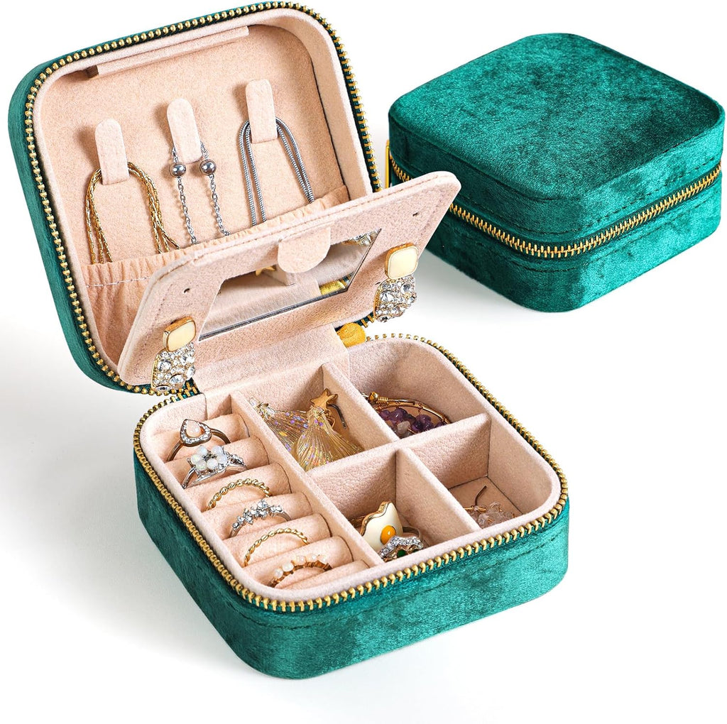 Velvet Travel Jewelry Storage Case