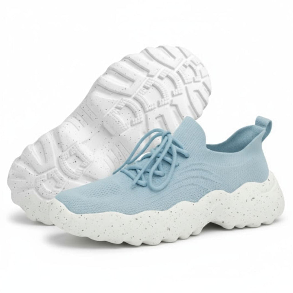 Women’s Cloud-Step Chunky Sole Knit Sneakers