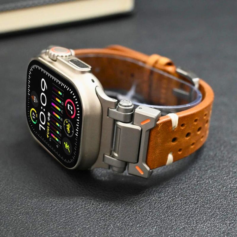 Luxury Leather Strap for Apple Watch – Timeless Style & Comfort