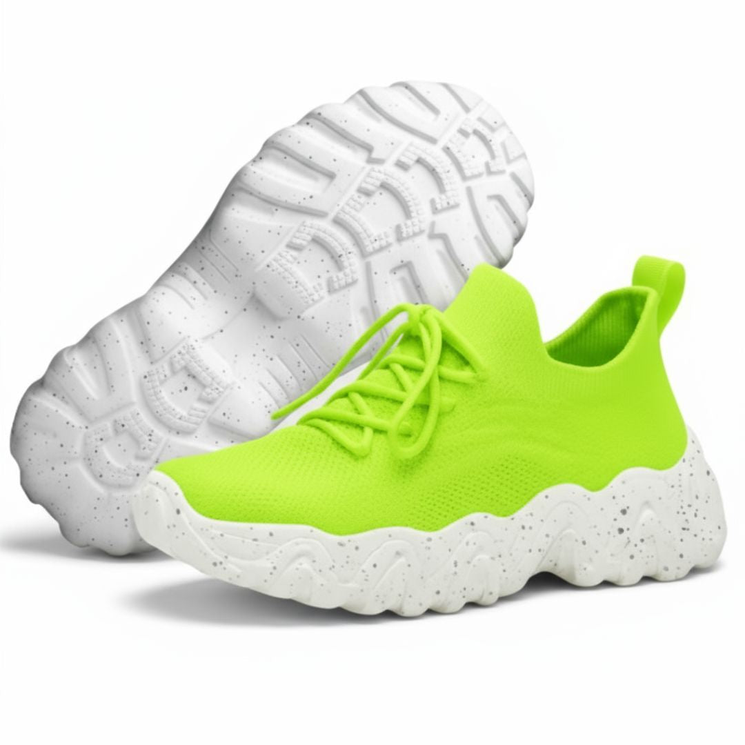Women’s Cloud-Step Chunky Sole Knit Sneakers