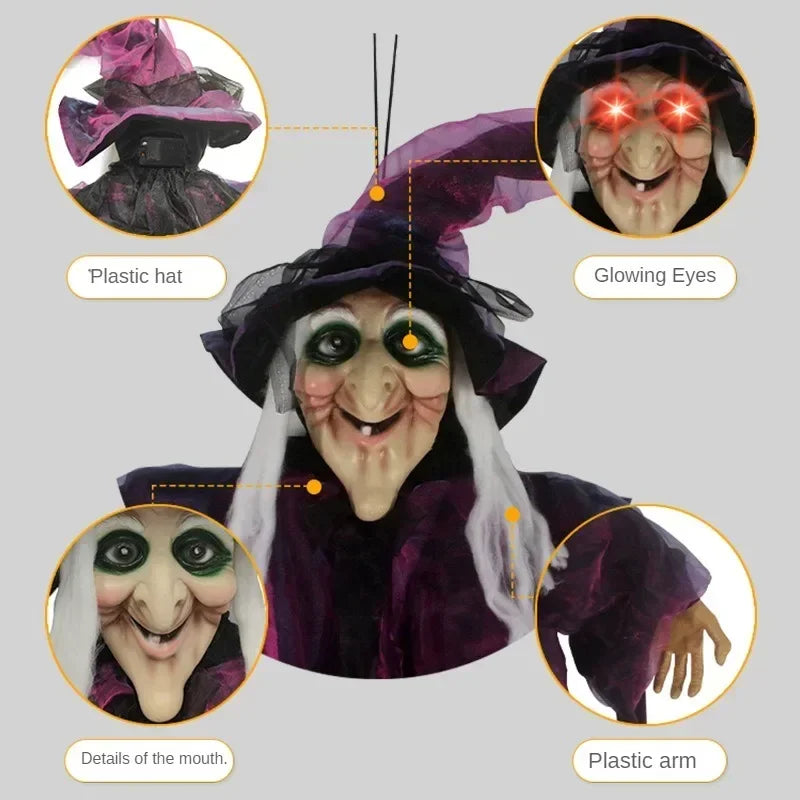 Animated Witch Figure with Sound and Light