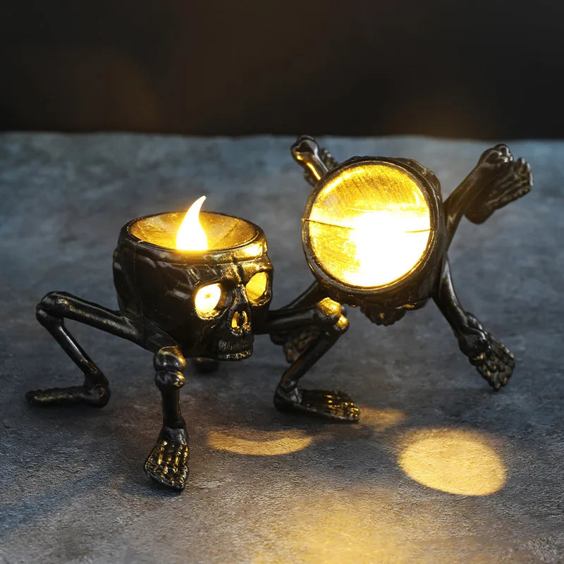 Flameless Skeleton Hand Tea Light