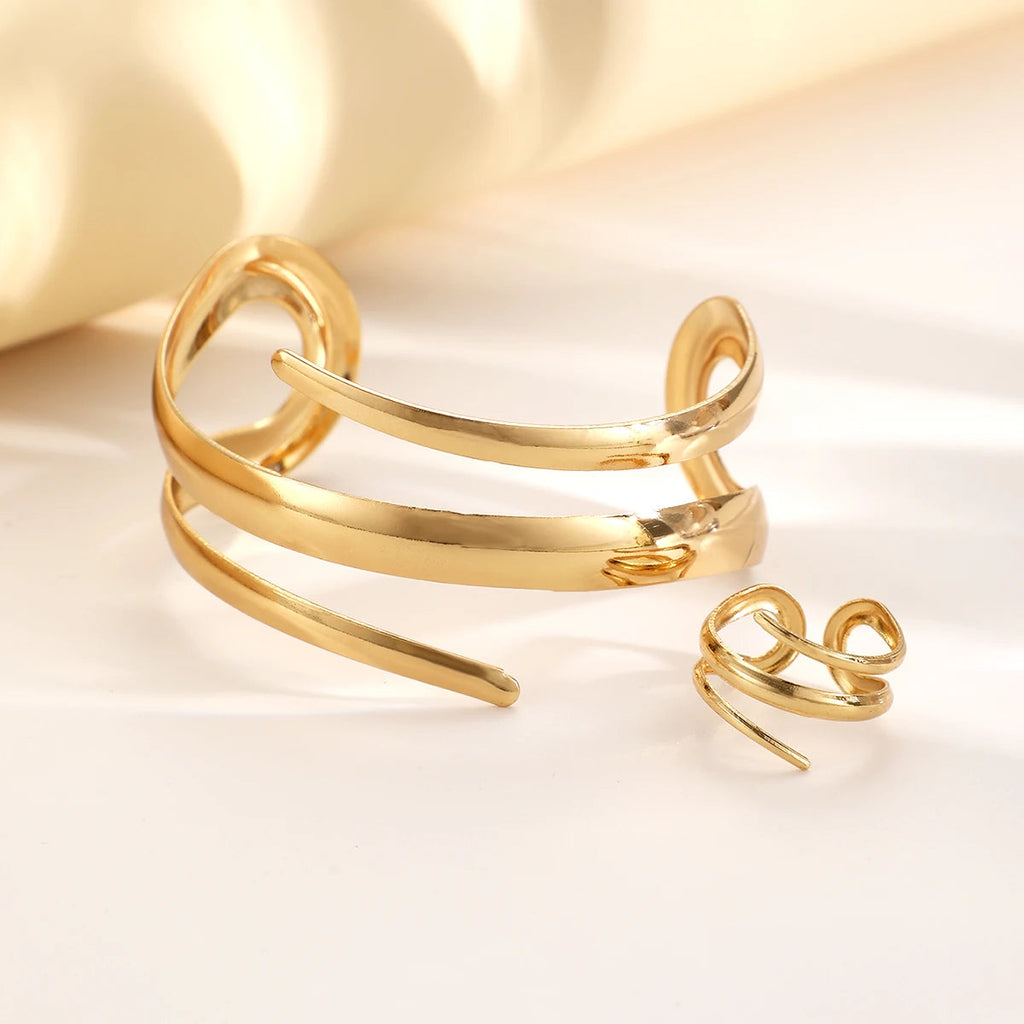 Sculpted Line Jewellery Set