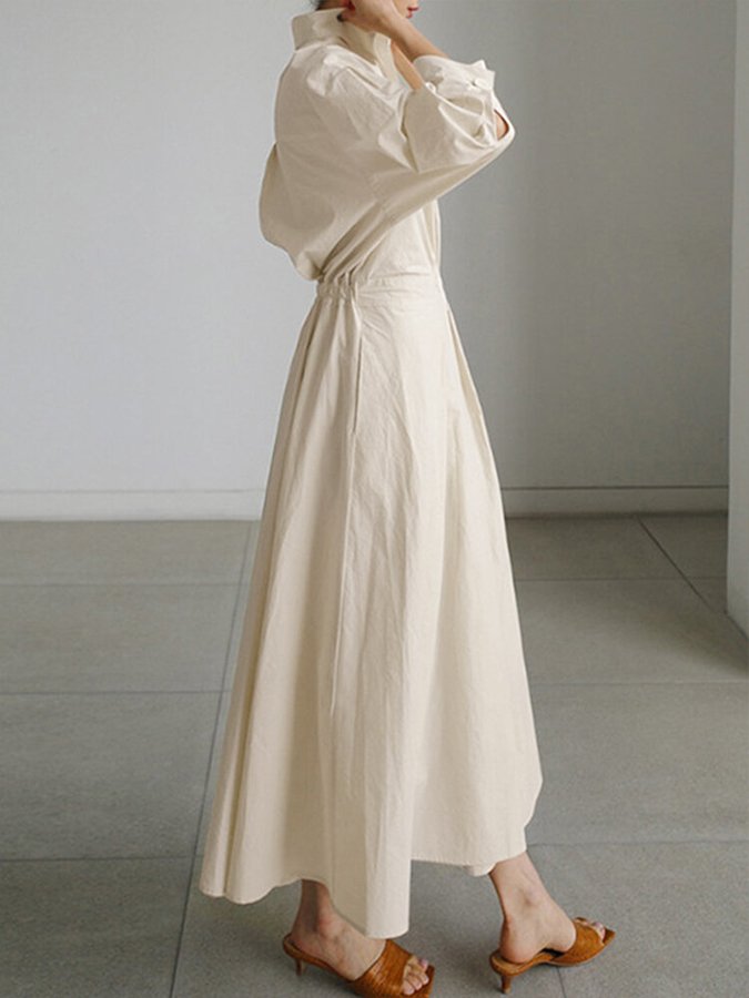 Elara Pleated Maxi Dress