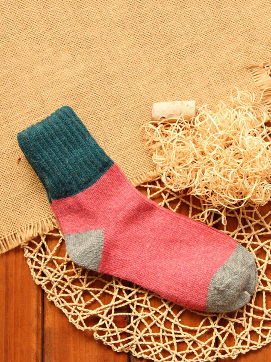 Cozy Winter Wool Socks – 5 Pair Set