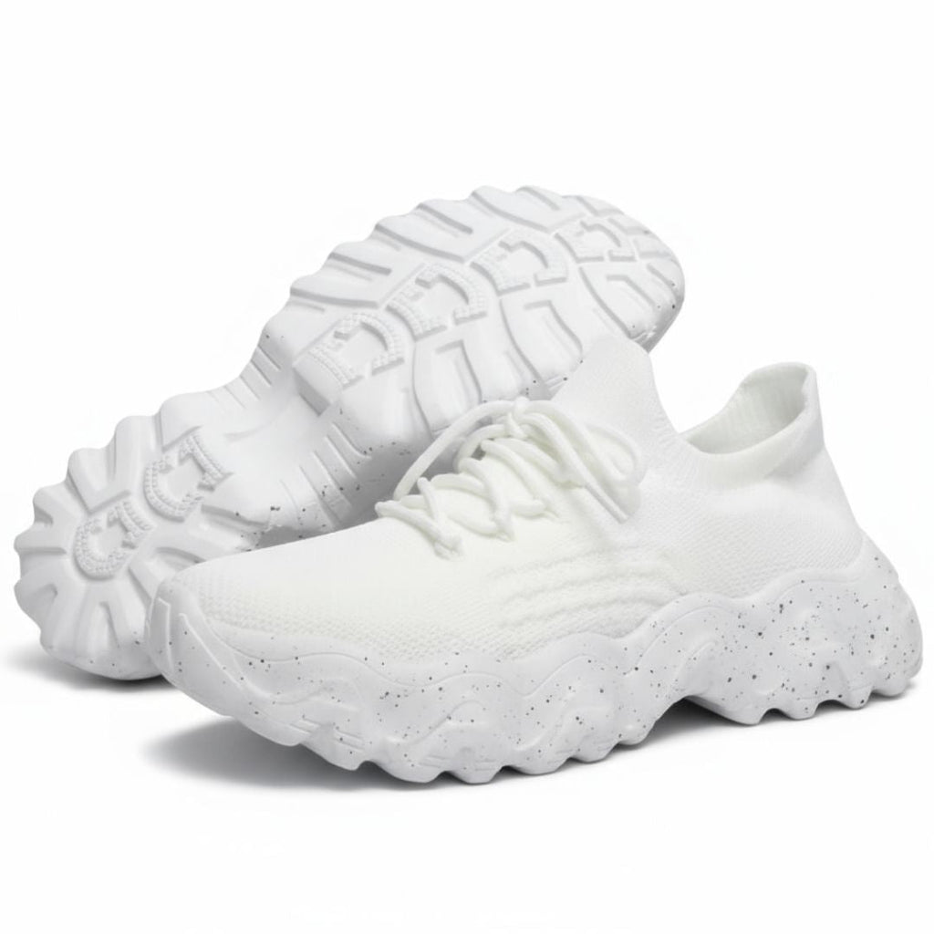 Women’s Cloud-Step Chunky Sole Knit Sneakers