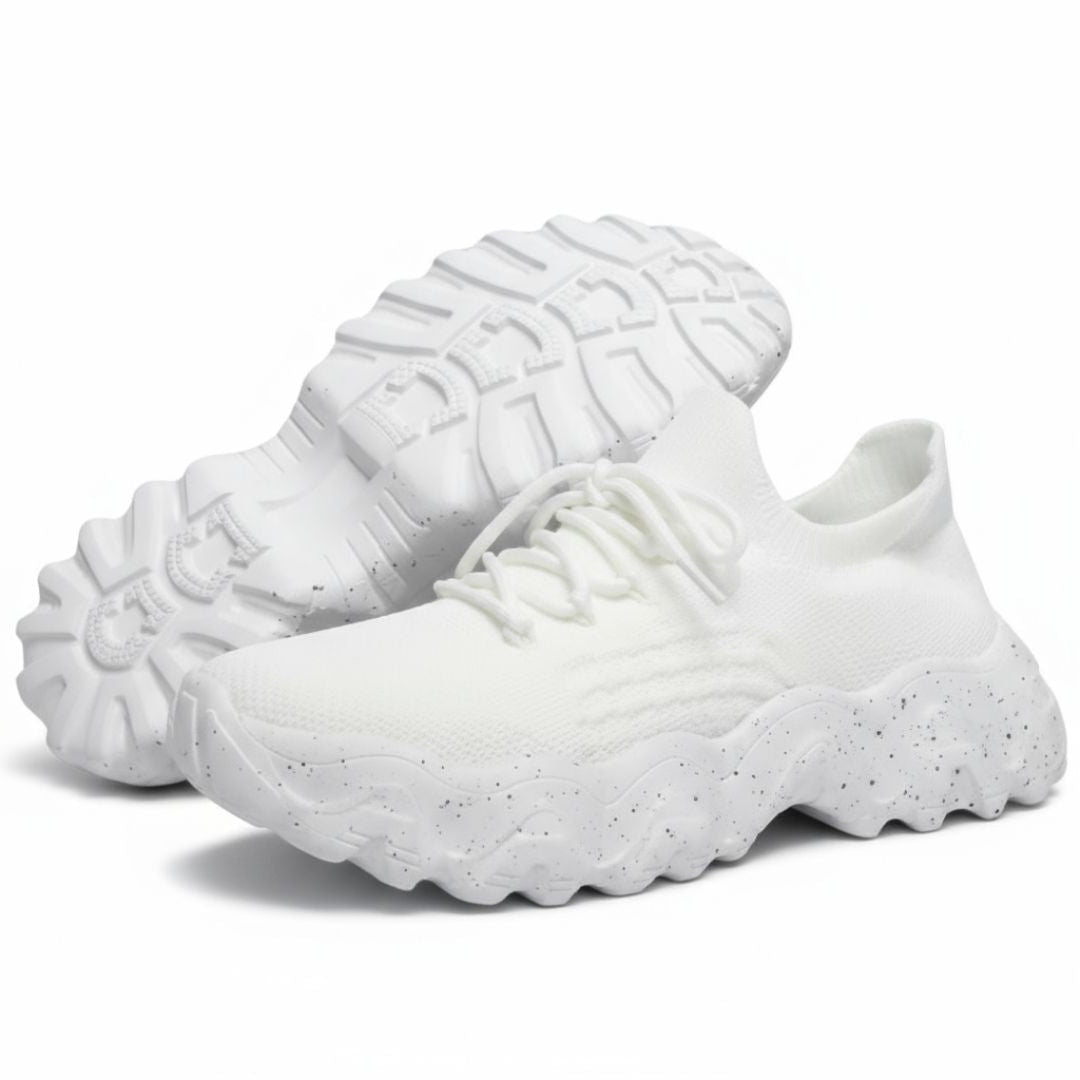 Women’s Cloud-Step Chunky Sole Knit Sneakers