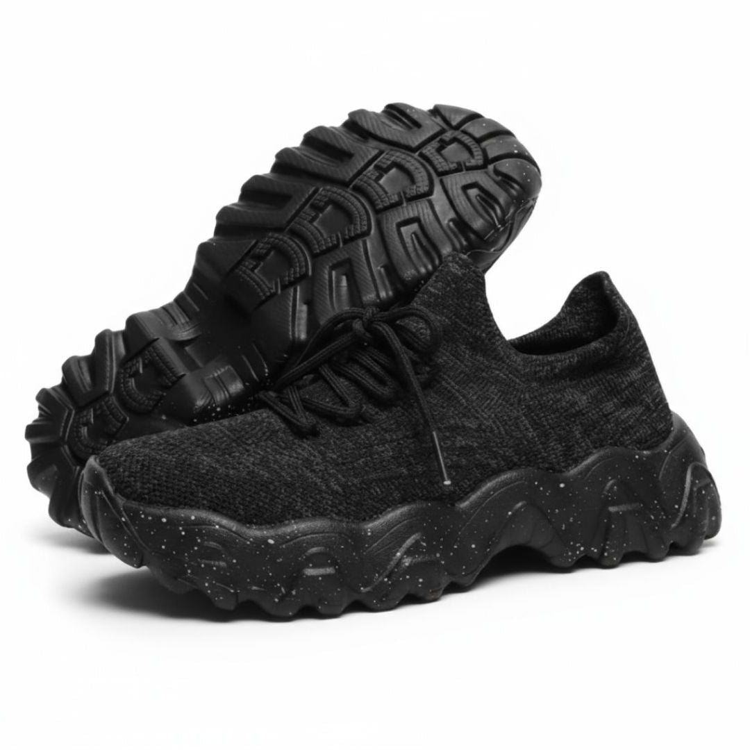 Women’s Cloud-Step Chunky Sole Knit Sneakers