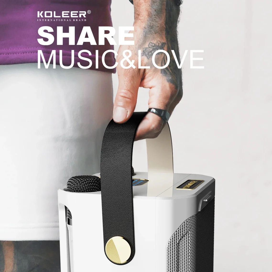 Powerful Karaoke Bluetooth Speaker – Portable 360°