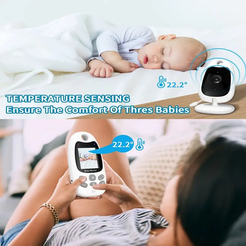 Wireless Video & Audio Baby Monitor with Night Vision and Two-Way Communication