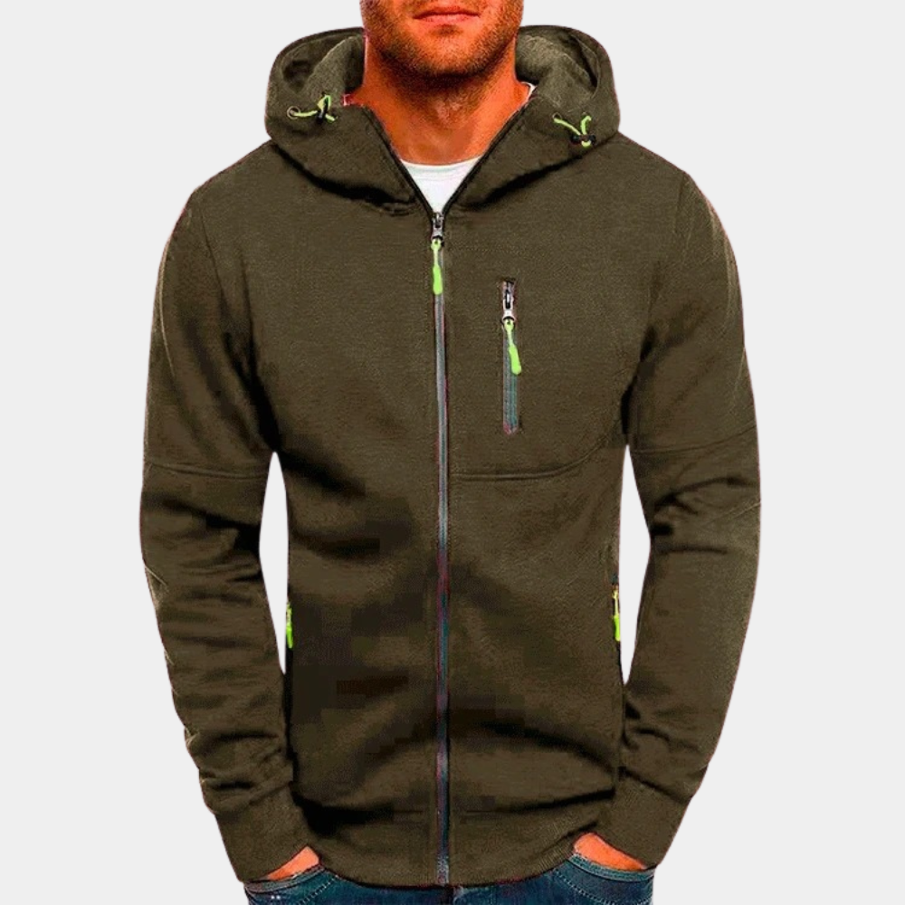 Zip-Up Fleece Hoodie