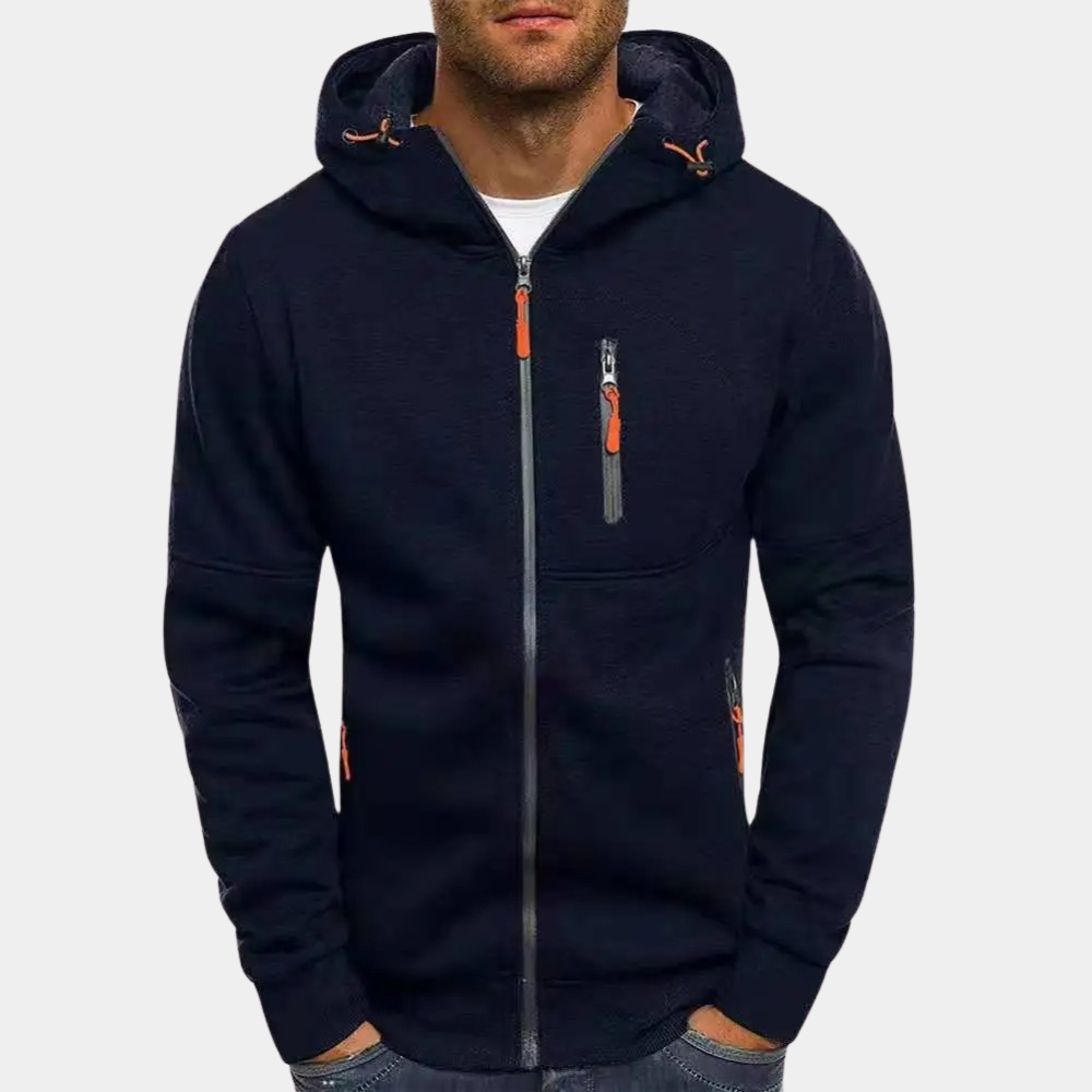 Zip-Up Fleece Hoodie