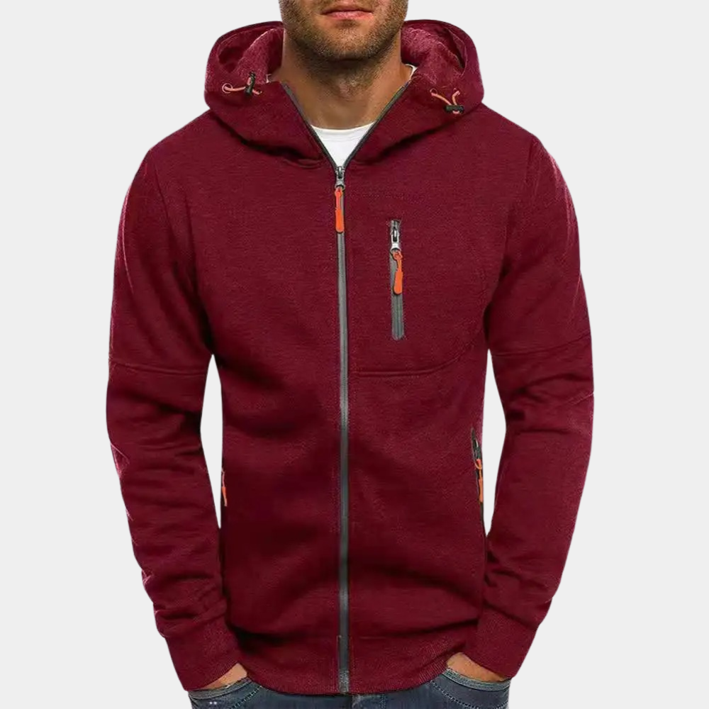 Zip-Up Fleece Hoodie