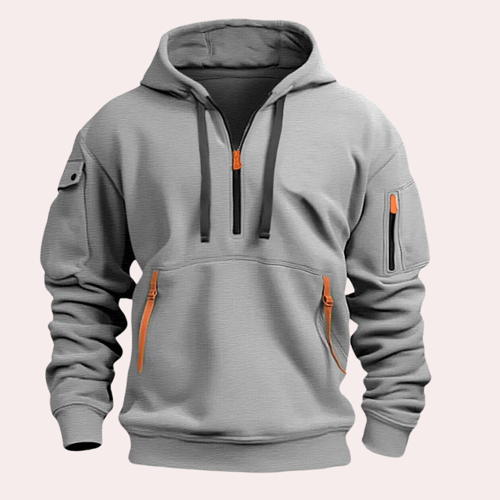 Tactical Half-Zip Utility Hoodie
