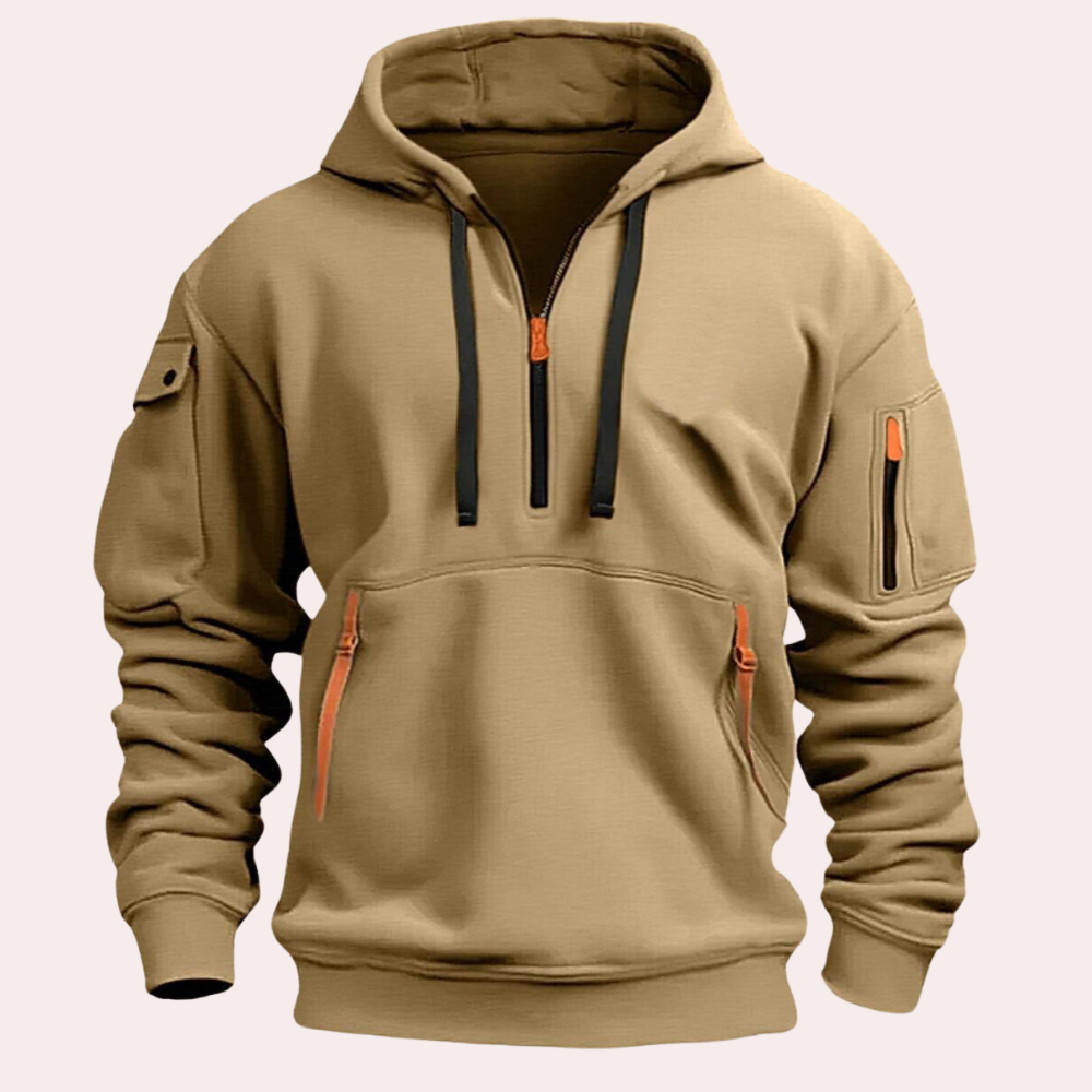 Tactical Half-Zip Utility Hoodie