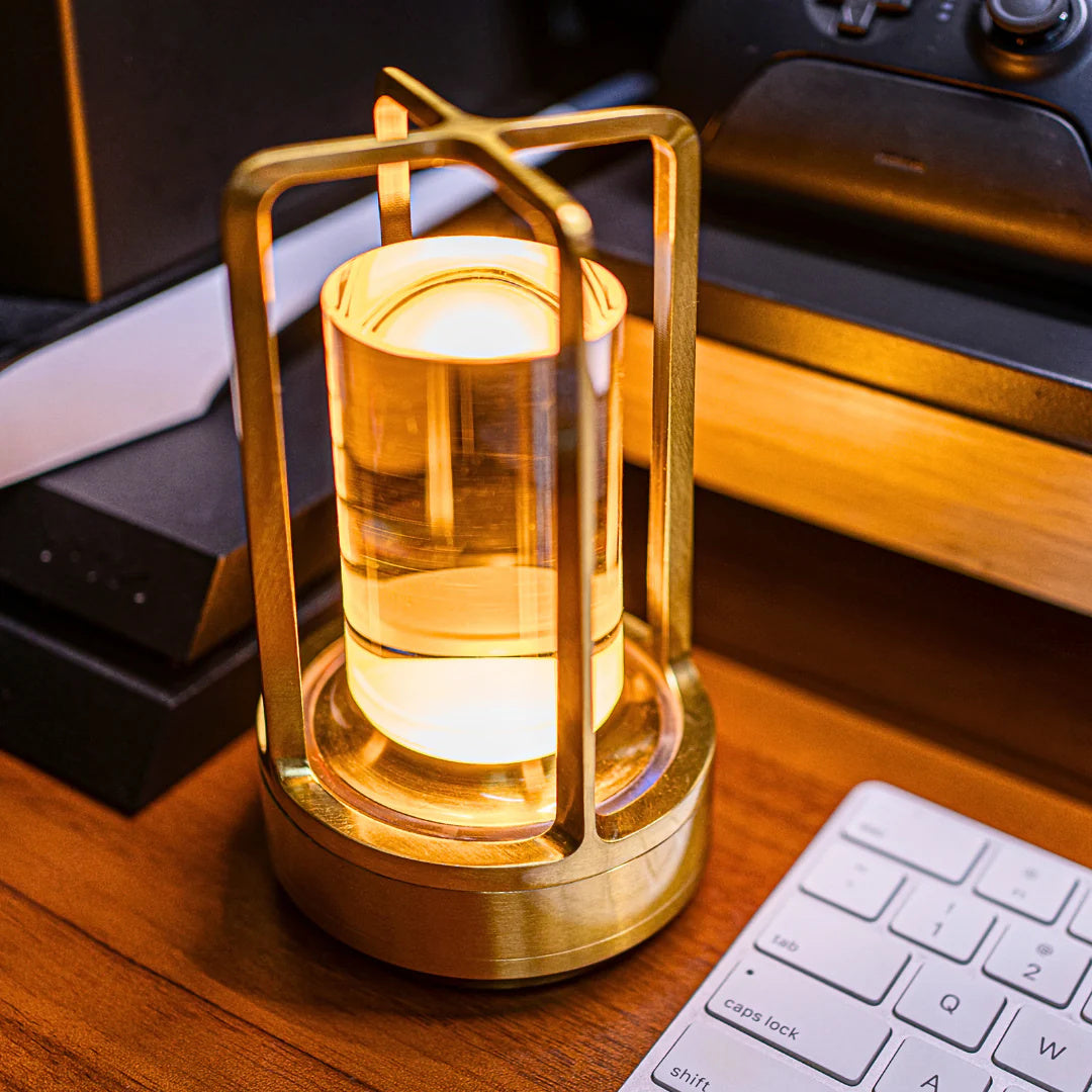 Modern Crystal LED Lantern Lamp – Elegant Ambient Lighting